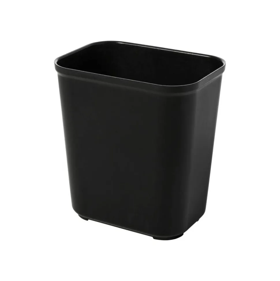 Rubbermaid Commercial Products Fire Resistant Wastebasket 28 QT Black, for Hospitals/Schools/Hotels/Offices (FG254300BLA)