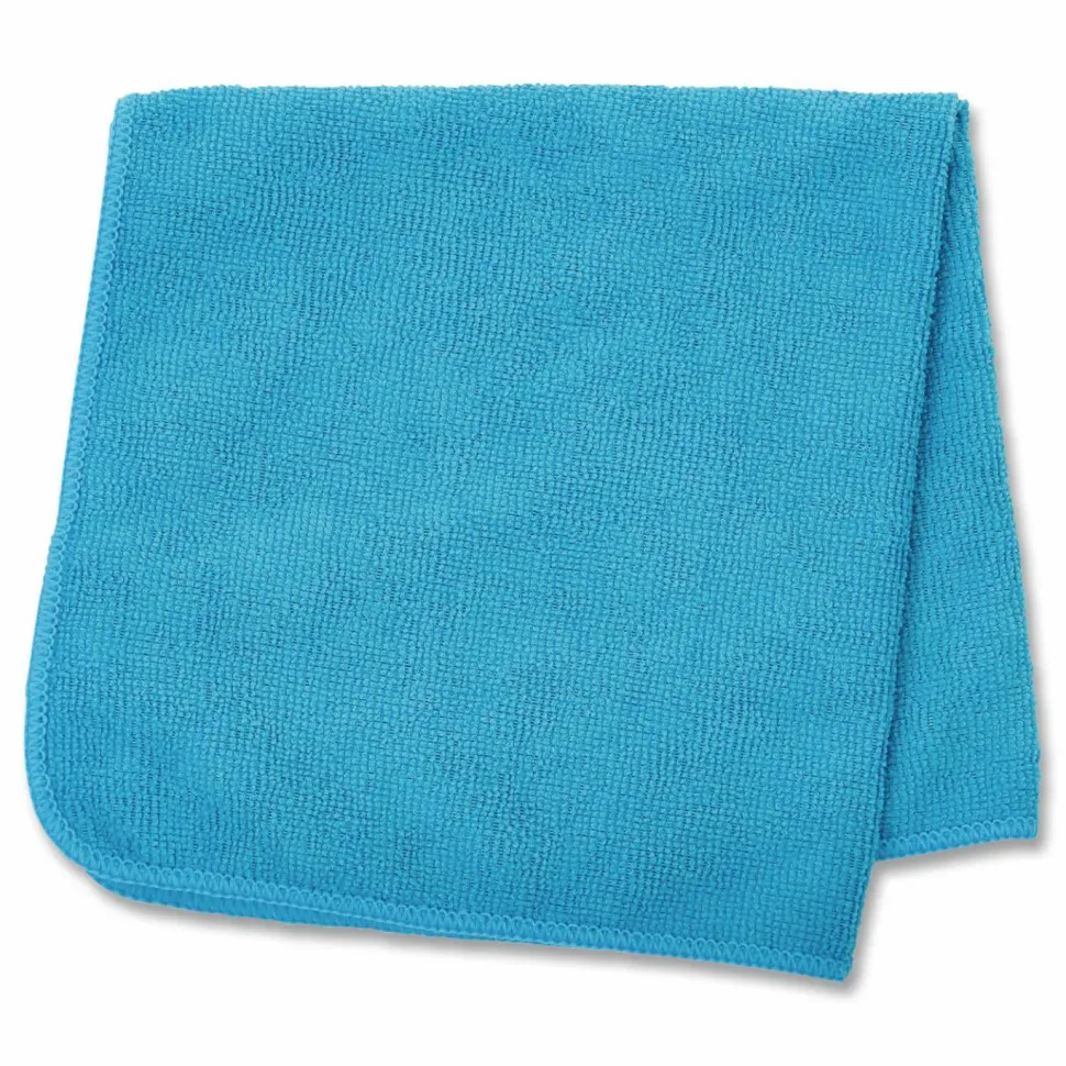 Rubbermaid Commercial Products HYGEN r-40 Recycled Microfiber Cloth, 12" X 12", Blue, 24-Pack