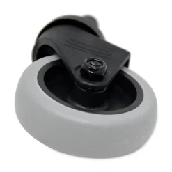 Rubbermaid Commercial Replacement Bayonet-Stem Swivel Casters, Grip Ring Stem, 3