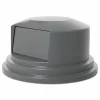 Rubbermaid Commercial Round BRUTE Dome Top Lid for 55 gal Waste Containers, 27.25" Diameter, Gray