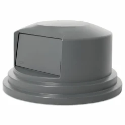 Rubbermaid Commercial Round BRUTE Dome Top Lid for 55 gal Waste Containers, 27.25" Diameter, Gray
