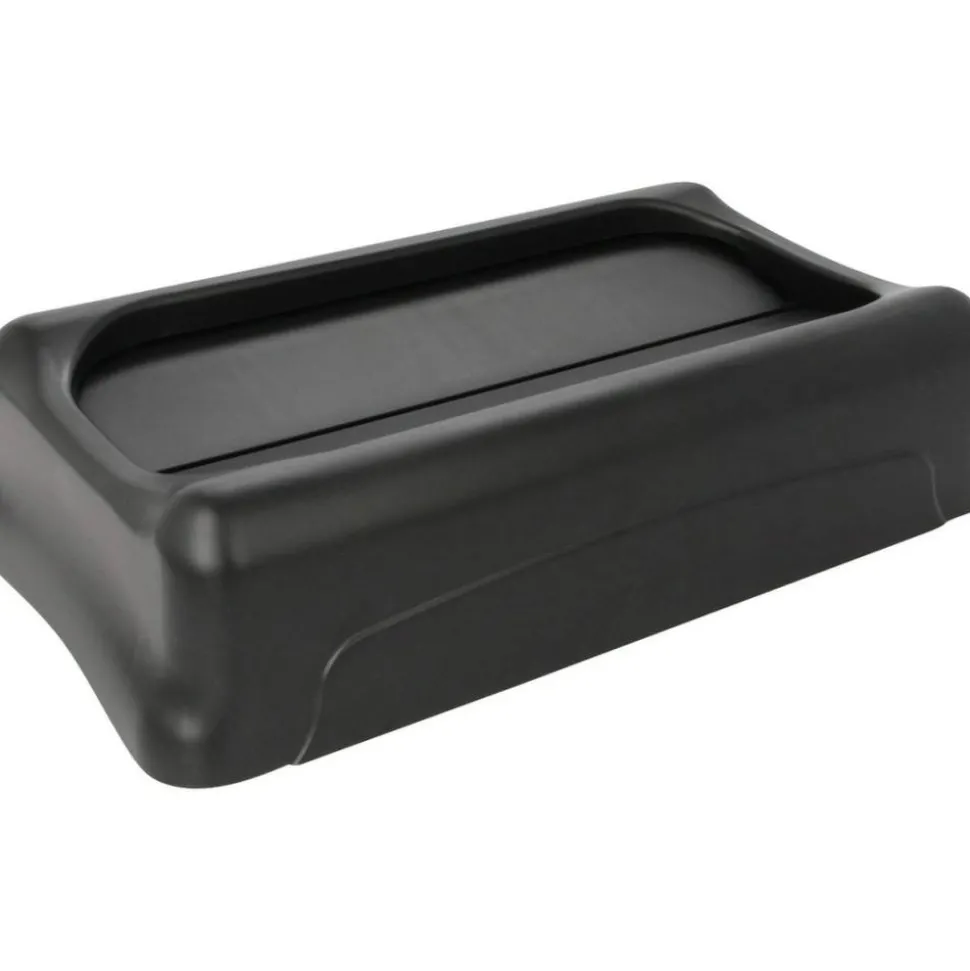 Rubbermaid Commercial Slim Jim Swing Lid, Black