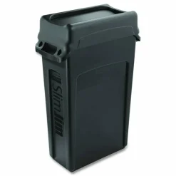 Rubbermaid Commercial Slim Jim Swing Lid, Black