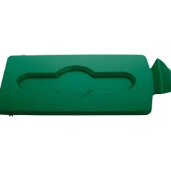 Rubbermaid Commercial Slim Jim Green Closed Lid Insert - Green - Plastic - 1 Each