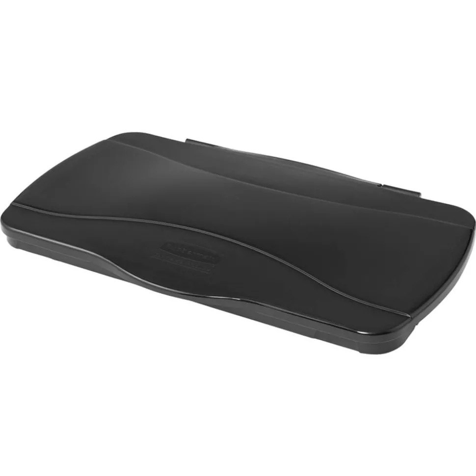 Rubbermaid Commercial Slim Jim Hinge Lid, Black