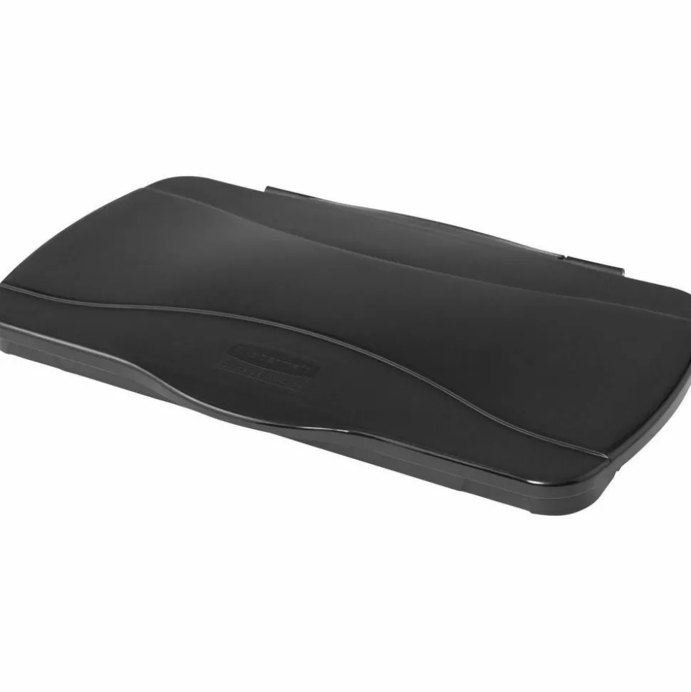 Rubbermaid Commercial Slim Jim Hinge Lid, Black
