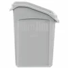 Rubbermaid Commercial Slim Jim Under-Counter Container, 23 gal, Polyethylene, Gray