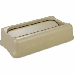 Rubbermaid Commercial Slim Jim Swing Lid, 11.38w x 20.5d x 5h, Beige