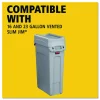 Rubbermaid Commercial Swing Lid for Slim Jim Waste Container, Gray