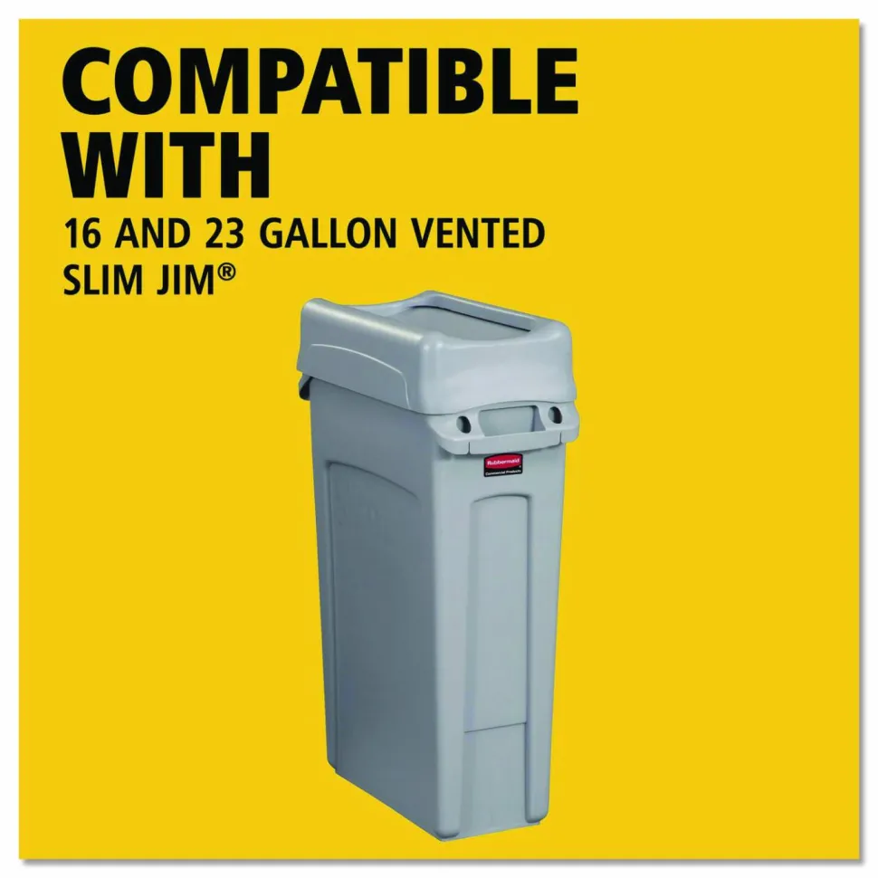 Rubbermaid Commercial Swing Lid for Slim Jim Waste Container, Gray