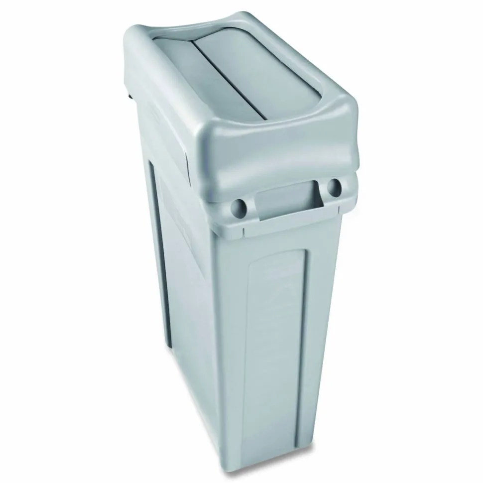 Rubbermaid Commercial Swing Lid for Slim Jim Waste Container, Gray