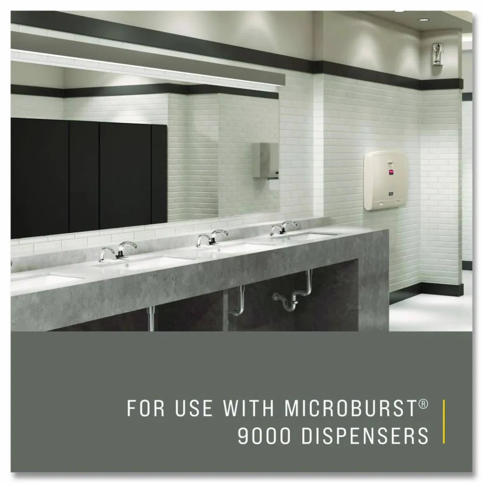 Rubbermaid Commercial TC Microburst 9000 Air Freshener Refill, Linen Fresh, 5.3 oz Aerosol Spray, 4/Carton