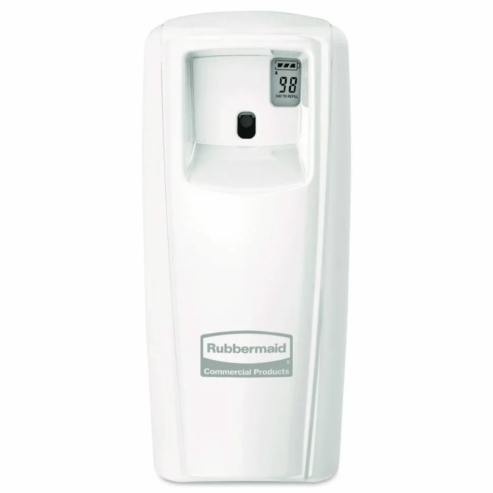 Rubbermaid Commercial TC Microburst Odor Control System 9000 LCD, 3.6 x 4.33 x 8.75, White