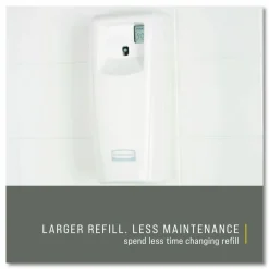 Rubbermaid Commercial TC Microburst Odor Control System 9000 LCD, 3.6 x 4.33 x 8.75, White