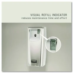 Rubbermaid Commercial TC Microburst Odor Control System 9000 LCD, 3.6 x 4.33 x 8.75, White
