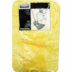 Rubbermaid Commercial Trapper Commercial Dust Mop, Looped-end Launderable, 5" x 48", Yellow