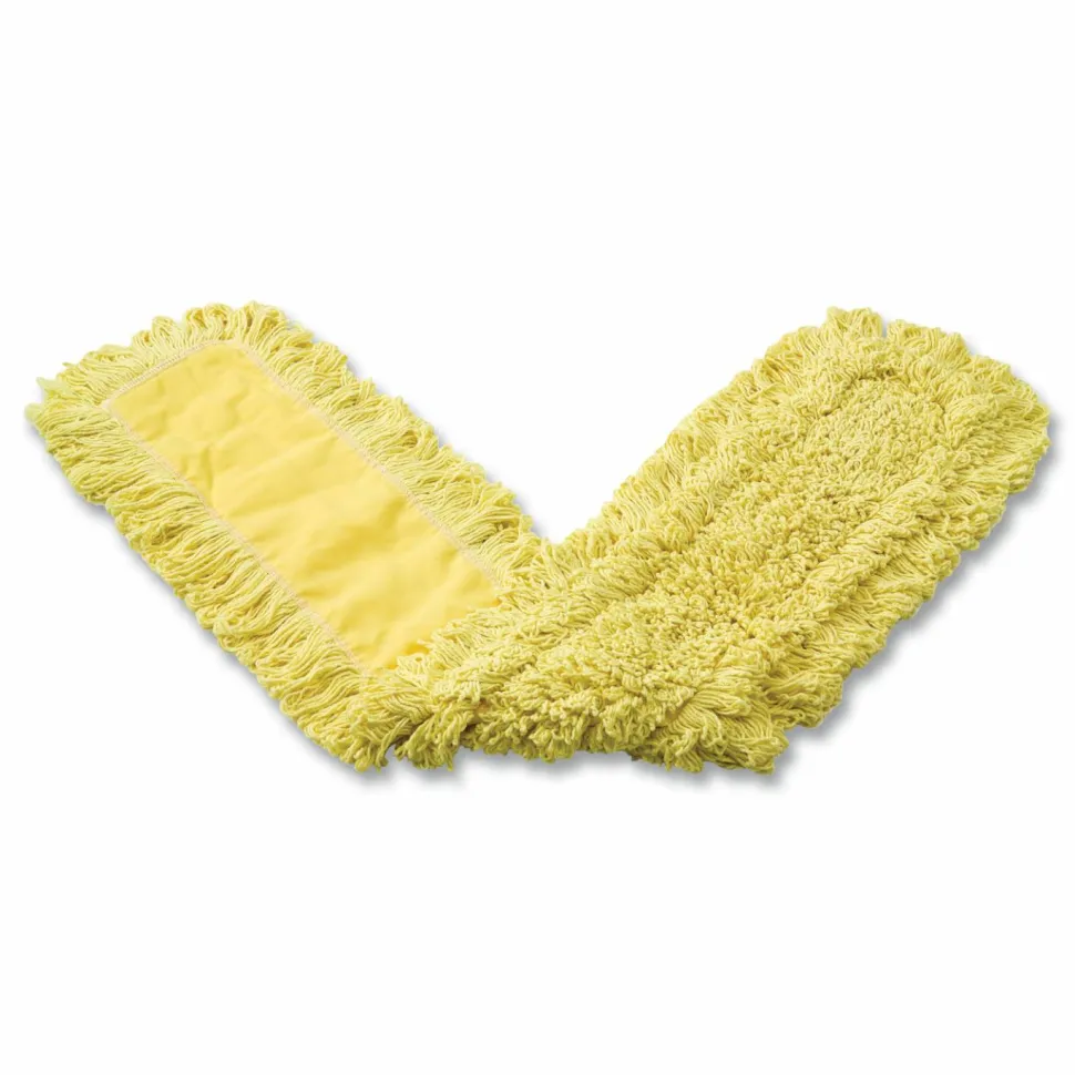Rubbermaid Commercial Trapper Commercial Dust Mop, Looped-end Launderable, 5" x 48", Yellow