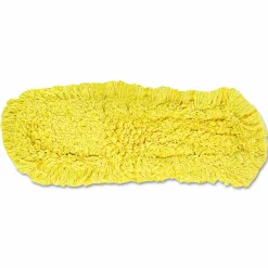 Rubbermaid Commercial Trapper Commercial Dust Mop, Looped-end Launderable, 5" x 24", Yellow