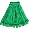 Rubbermaid Commercial Tube Mop, Microfiber, Green, Medium, 5" Green Headband, 6/Carton