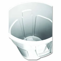 Rubbermaid Commercial Vented Round Brute Container, 10 gal, Plastic, White