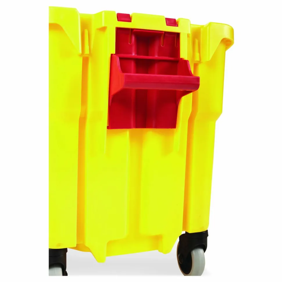 Rubbermaid Commercial WaveBrake 2.0 Bucket, 35 qt, Plastic, Yellow