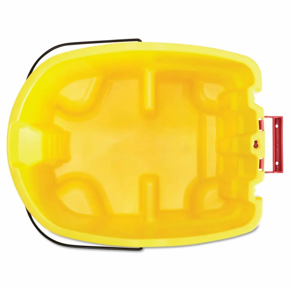 Rubbermaid Commercial WaveBrake 2.0 Bucket, 35 qt, Plastic, Yellow