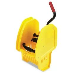 Rubbermaid Commercial WaveBrake 2.0 Bucket/Wringer Combos, Side-Press, 35 qt, Plastic, Blue