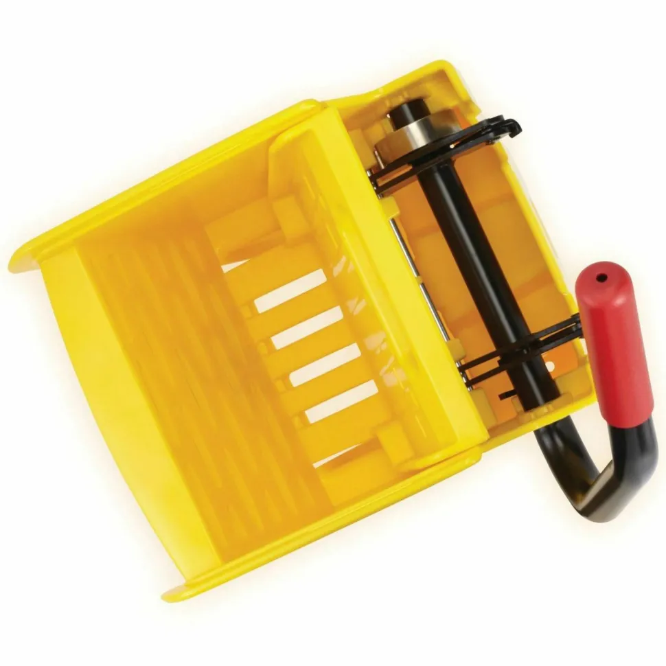 Rubbermaid Commercial WaveBrake 2.0 Wringer, Side-Press, Yellow