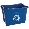 Rubbermaid Computer Paper Collection "We Recycle" Container, 14 Gallons, 13 1/2"H x 20"W x 15"D, Blue