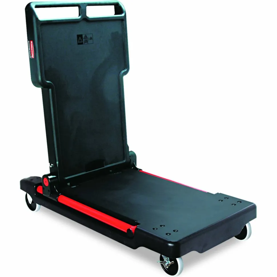 Rubbermaid Convertible Utility Cart/Platform Truck, Black/Red