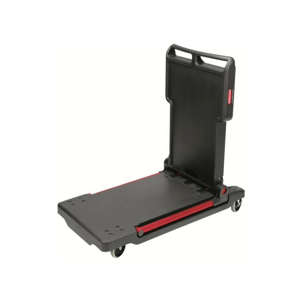 Rubbermaid Convertible Utility Cart/Platform Truck, Black/Red