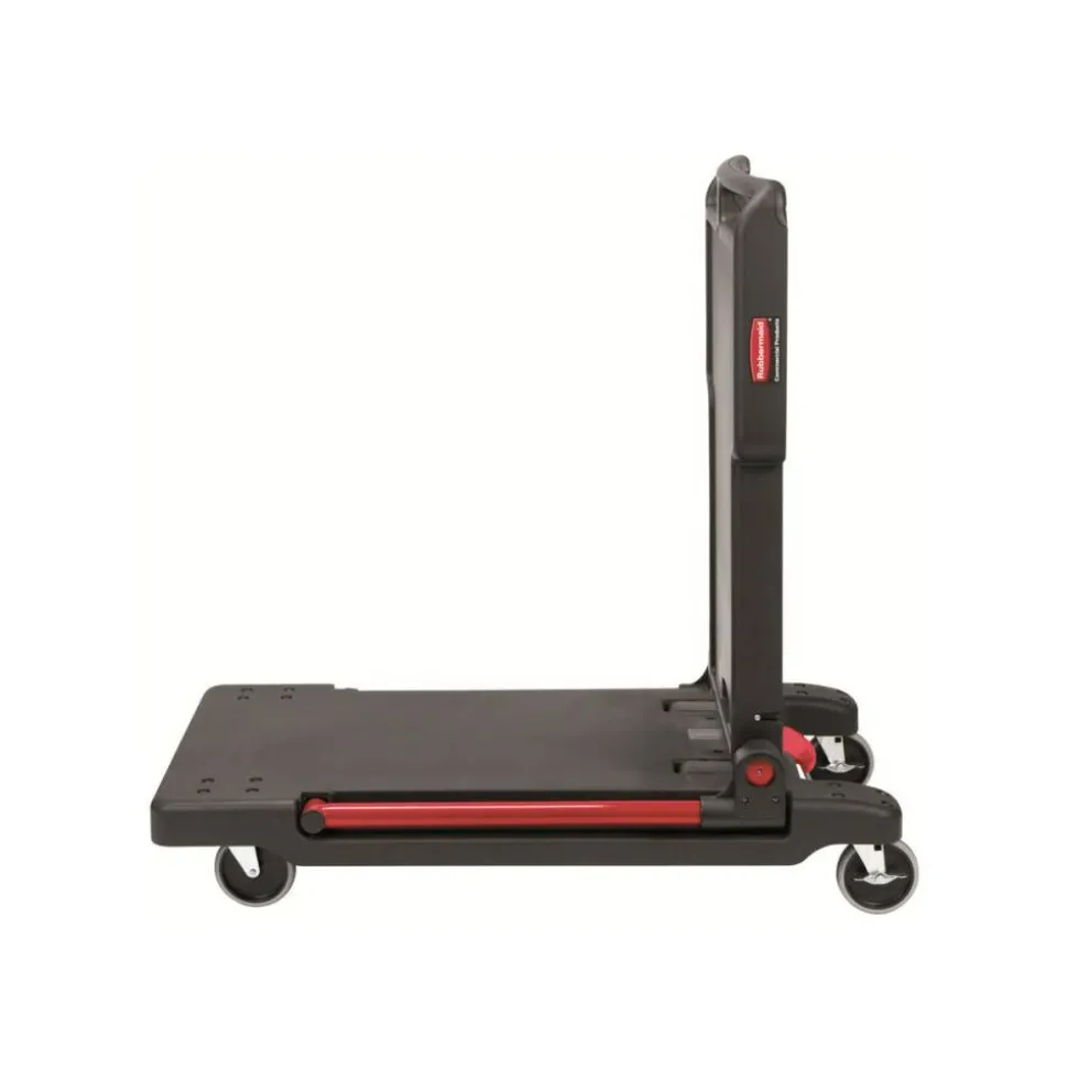 Rubbermaid Convertible Utility Cart/Platform Truck, Black/Red