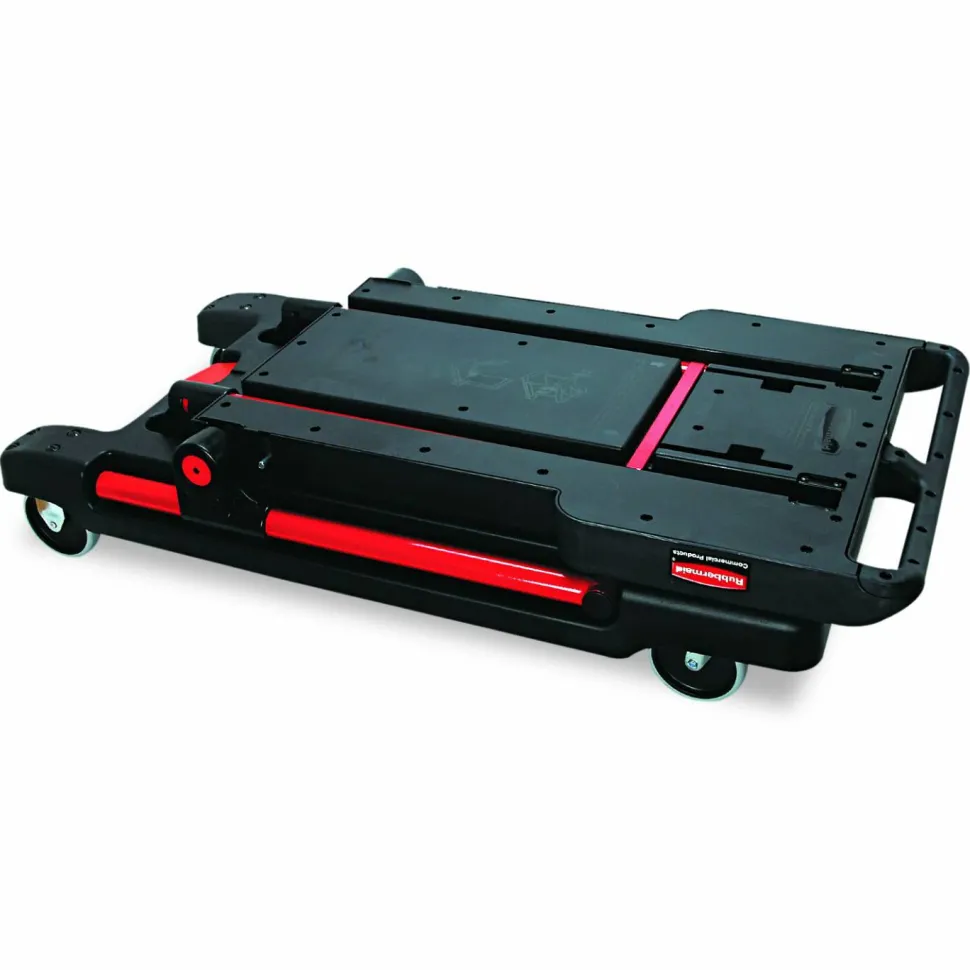 Rubbermaid Convertible Utility Cart/Platform Truck, Black/Red