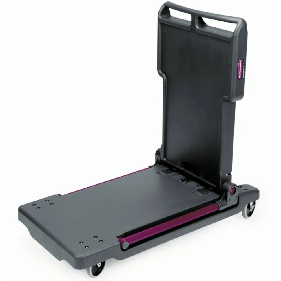 Rubbermaid Convertible Utility Cart/Platform Truck, Black/Red