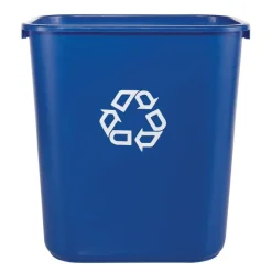 Rubbermaid Desk-Side Container, 7-Gallons, Blue