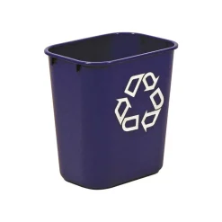 Rubbermaid Desk-Side Container, 7-Gallons, Blue