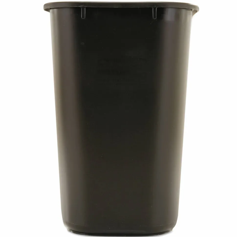 Rubbermaid Durable Polyethylene Wastebasket, 7 Gallons, Black