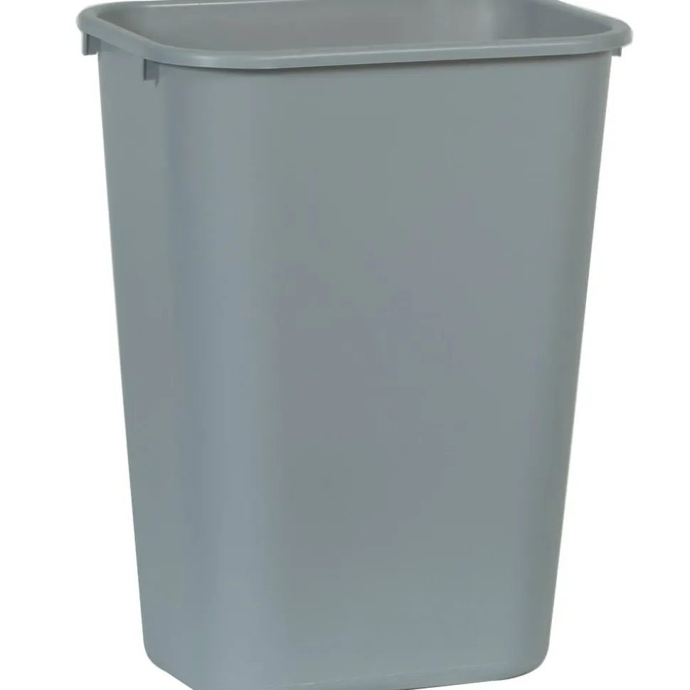 Rubbermaid Durable Polyethylene Wastebasket, 10 1/4 Gallons (38.8L), Gray