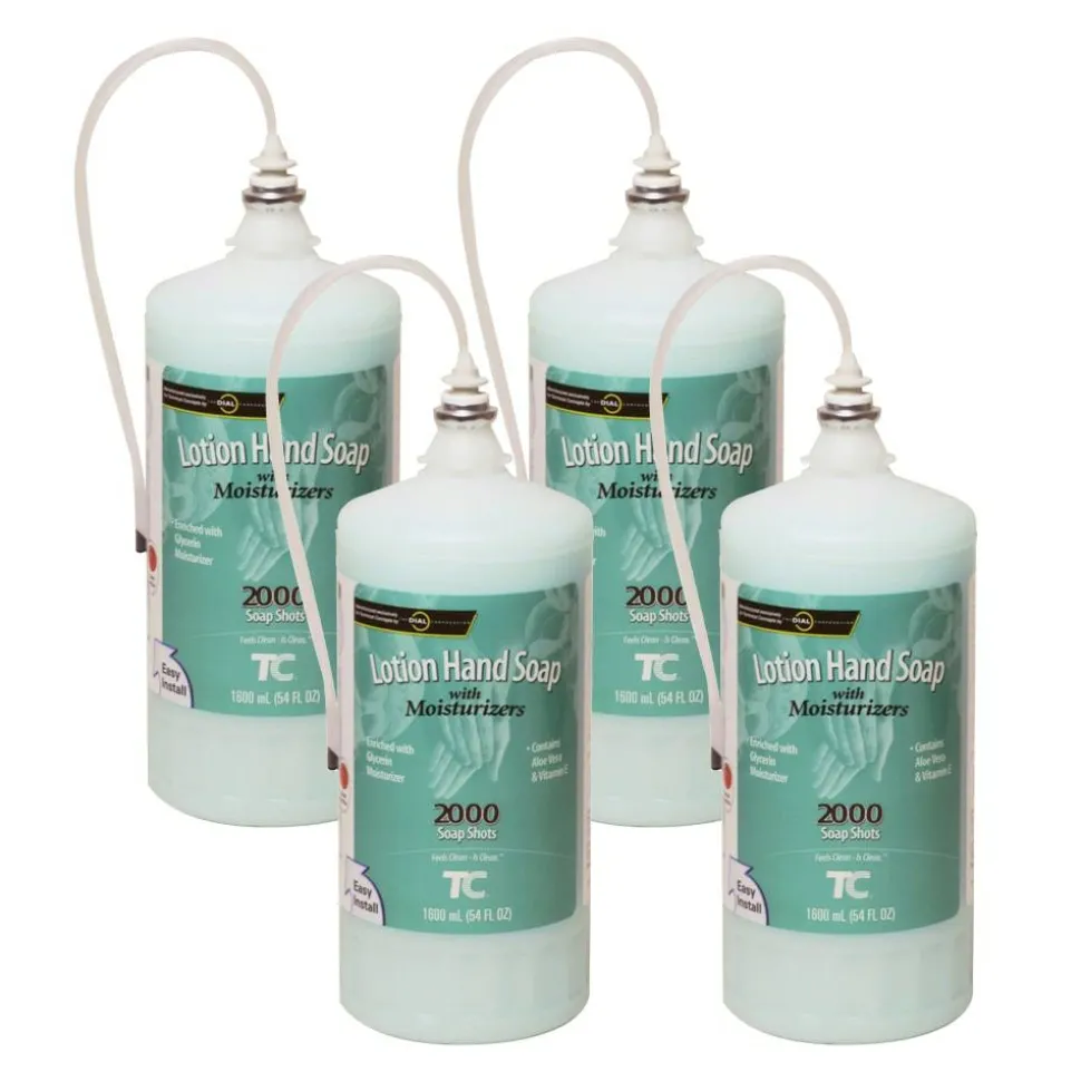 Rubbermaid Enriched Lotion Hand Soap With Moisturizers, Passion Flower Scent, 54.1 Oz, Carton Of 4 Bottles