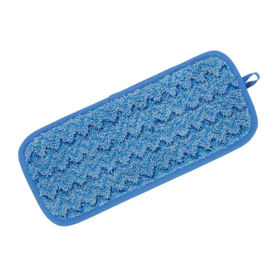 Rubbermaid Hygen Microfiber Floor Pads, 11", Blue, Pack Of 6 Pads