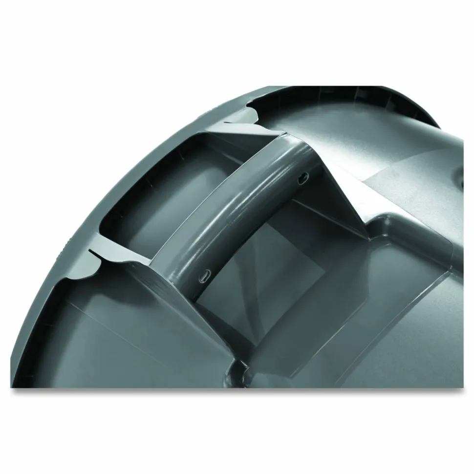 Rubbermaid Round Brute Container, 32 Gallons, Gray