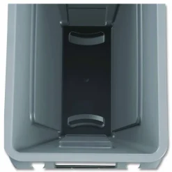 Rubbermaid Slim Jim Rectangular Plastic Vented Waste Container, 16 Gallons, 25