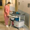 Rubbermaid Storage/Instrument Cart, 37 4/5"H x 40 3/5"W x 20"W, Gray