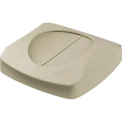 Rubbermaid Tilt Top For Square Waste Container, 31 1/2" x 24" x 24", Beige