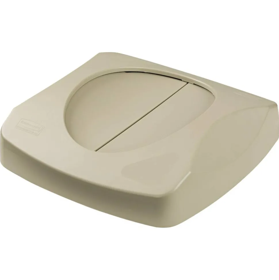 Rubbermaid Tilt Top For Square Waste Container, 31 1/2" x 24" x 24", Beige