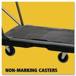 Rubbermaid Utility-Duty Home/Office Cart, 250 lb Capacity, 20.5 x 32.5, Platform, Black