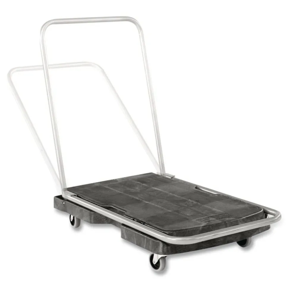Rubbermaid Utility-Duty Home/Office Cart, 250 lb Capacity, 20.5 x 32.5, Platform, Black