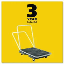 Rubbermaid Utility-Duty Home/Office Cart, 250 lb Capacity, 20.5 x 32.5, Platform, Black