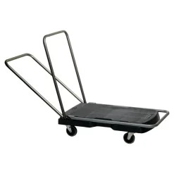 Rubbermaid Utility-Duty Home/Office Cart, 250 lb Capacity, 20.5 x 32.5, Platform, Black