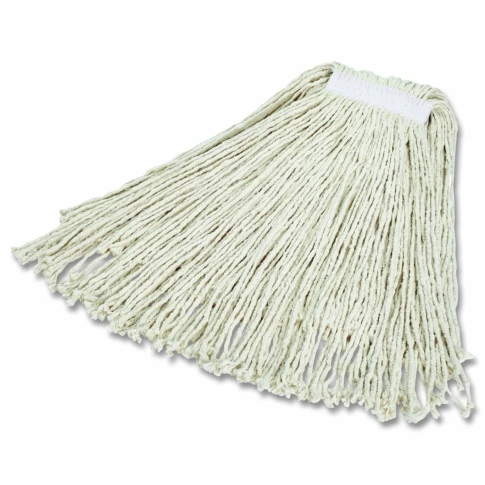 Rubbermaid Value-Pro Cotton Mop Head, #24, Pack Of 12